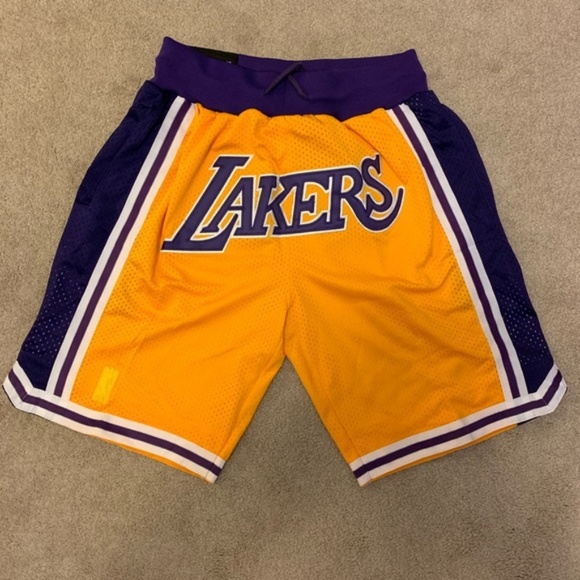 just don lakers shorts